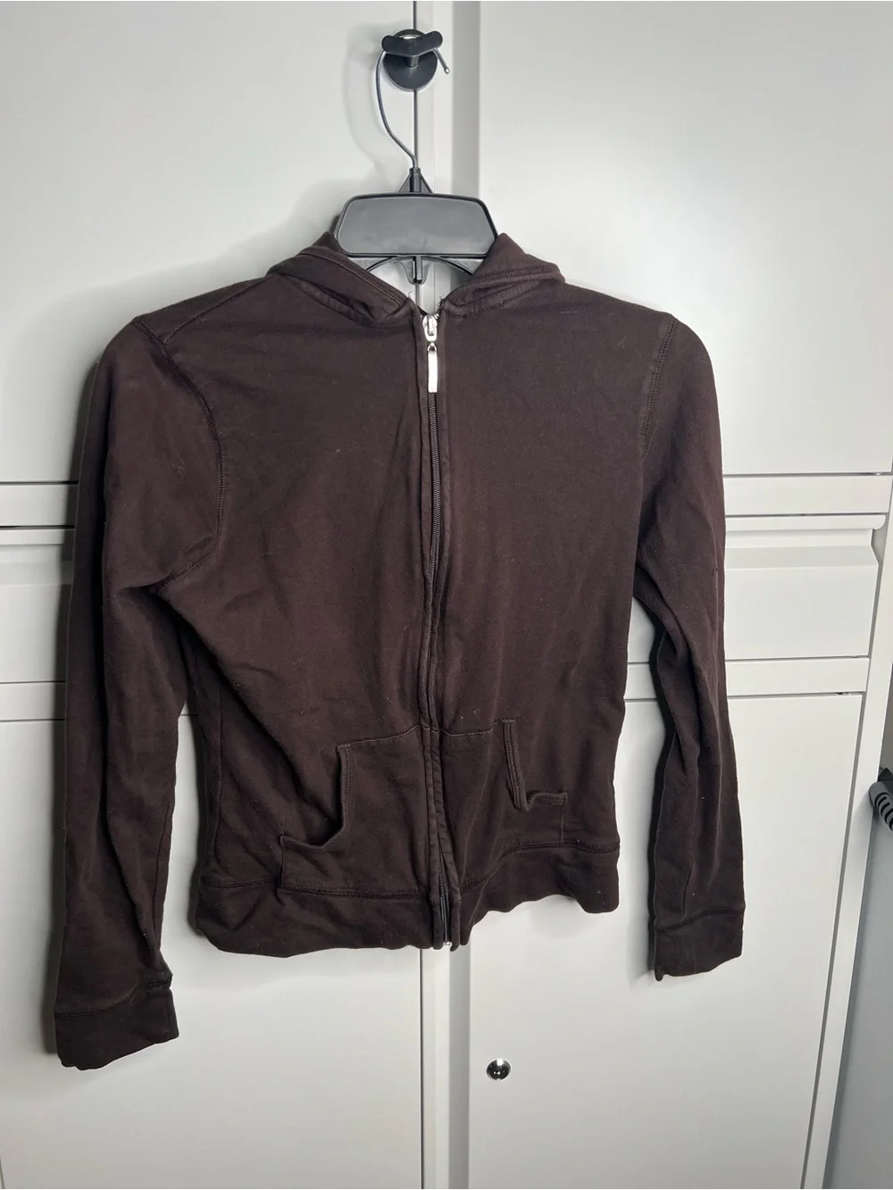 ☀️ Brown Zip-Up Hooded Sweatshirt - Picture 1 of 3
